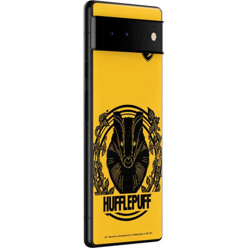Wizarding Worlds Harry Potter Hufflepuff Illustration Google Pixel 6 Skin